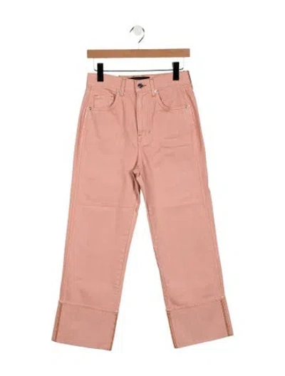 Pre-owned Veronica Beard High-rise Straight Leg Jeans W/ Tags In Pink