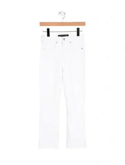 Pre-owned Veronica Beard High-rise Straight Leg Jeans In White
