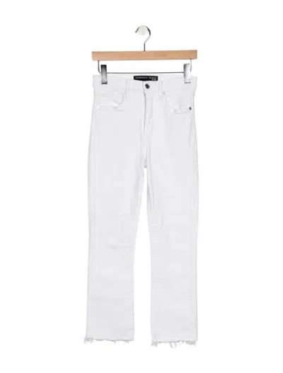 Pre-owned Veronica Beard High-rise Straight Leg Jeans In White