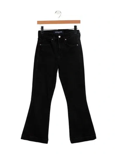 Pre-owned Veronica Beard High-rise Wide Leg Jeans In Black