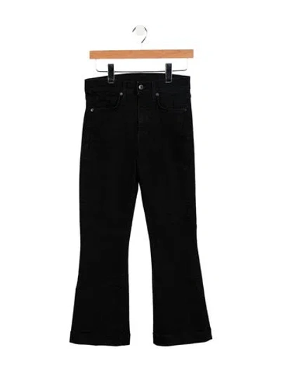 Pre-owned Veronica Beard High-rise Wide Leg Jeans In Black