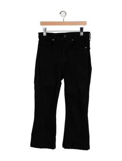 Pre-owned Veronica Beard High-rise Wide Leg Jeans In Black