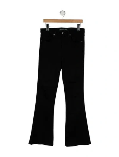 Pre-owned Veronica Beard High-rise Wide Leg Jeans In Black