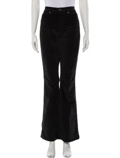 Pre-owned Veronica Beard High-rise Wide Leg Jeans In Black