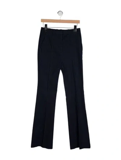 Pre-owned Veronica Beard High-rise Wide Leg Jeans In Black