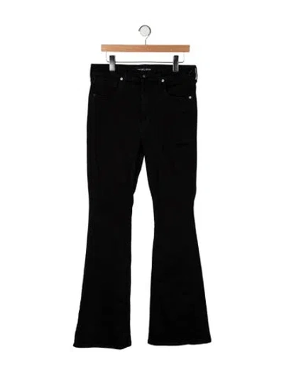 Pre-owned Veronica Beard High-rise Wide Leg Jeans In Black