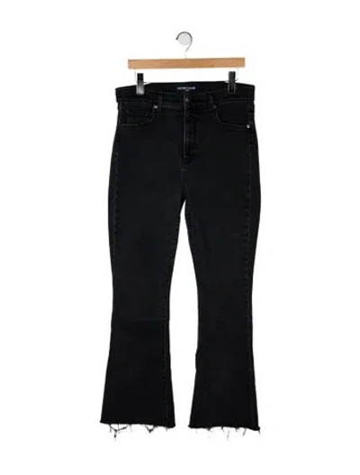 Pre-owned Veronica Beard High-rise Wide Leg Jeans In Black