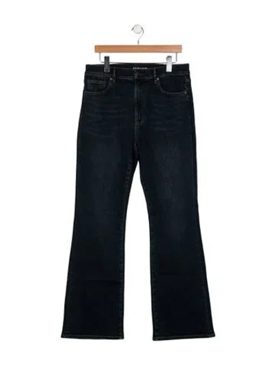 Pre-owned Veronica Beard High-rise Wide Leg Jeans In Black
