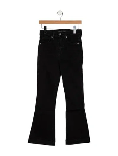 Pre-owned Veronica Beard High-rise Wide Leg Jeans In Black