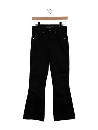 Pre-owned Veronica Beard High-rise Wide Leg Jeans In Black