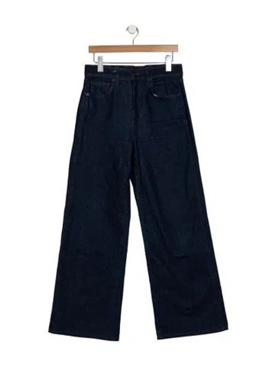 Pre-owned Veronica Beard High-rise Wide Leg Jeans In Black