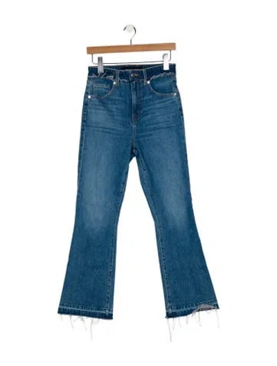 Pre-owned Veronica Beard High-rise Wide Leg Jeans In Blue