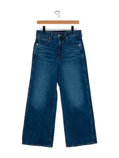 Pre-owned Veronica Beard High-rise Wide Leg Jeans In Blue