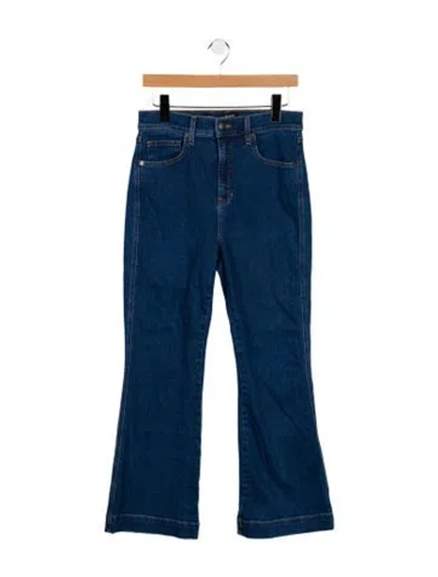 Pre-owned Veronica Beard High-rise Wide Leg Jeans In Blue