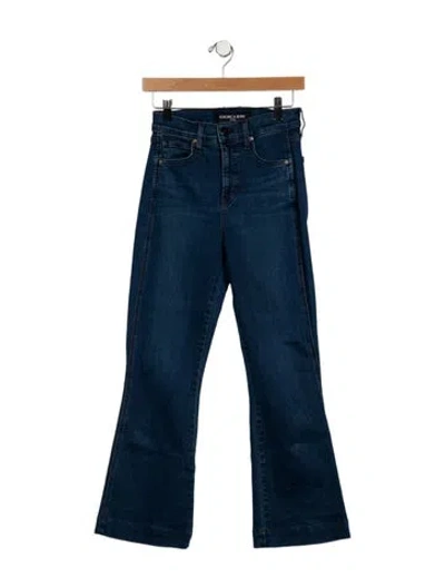 Pre-owned Veronica Beard High-rise Wide Leg Jeans In Blue