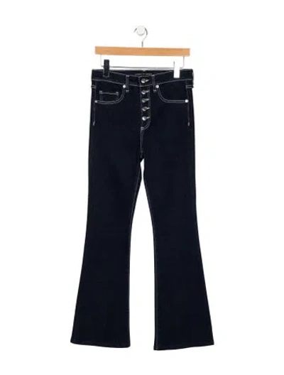 Pre-owned Veronica Beard High-rise Wide Leg Jeans In Blue