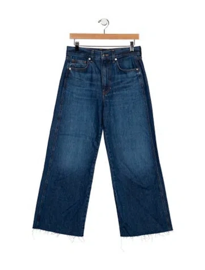 Pre-owned Veronica Beard High-rise Wide Leg Jeans In Blue