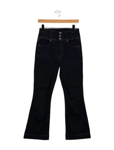 Pre-owned Veronica Beard High-rise Wide Leg Jeans In Blue