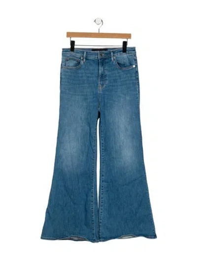 Pre-owned Veronica Beard High-rise Wide Leg Jeans In Blue