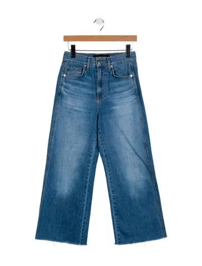 Pre-owned Veronica Beard High-rise Wide Leg Jeans In Blue