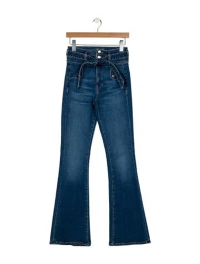 Pre-owned Veronica Beard High-rise Wide Leg Jeans In Blue