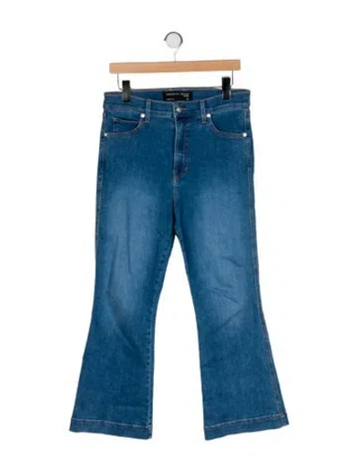 Pre-owned Veronica Beard High-rise Wide Leg Jeans In Blue