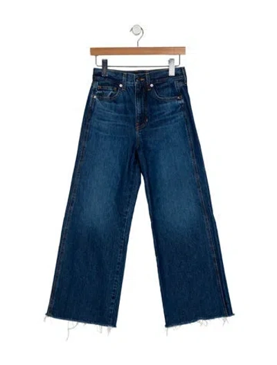 Pre-owned Veronica Beard High-rise Wide Leg Jeans In Blue