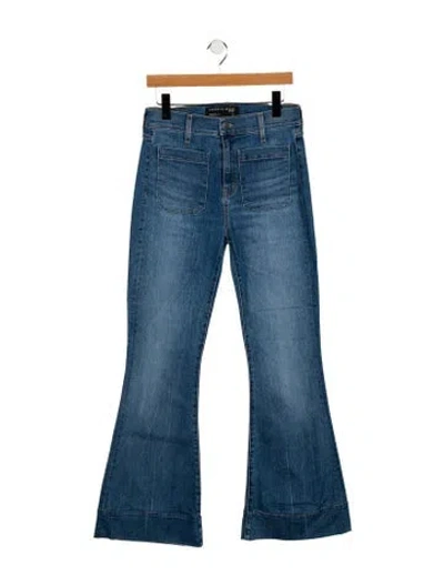 Pre-owned Veronica Beard High-rise Wide Leg Jeans In Blue