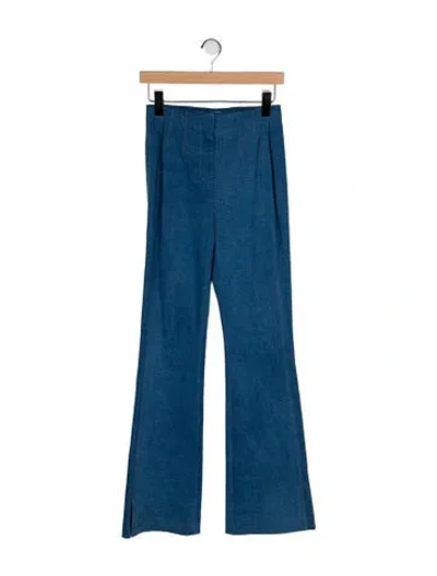 Pre-owned Veronica Beard High-rise Wide Leg Jeans In Blue