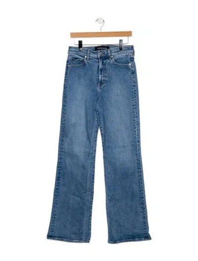 Pre-owned Veronica Beard High-rise Wide Leg Jeans In Blue