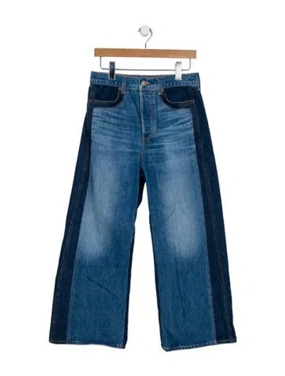 Pre-owned Veronica Beard High-rise Wide Leg Jeans In Blue