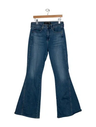 Pre-owned Veronica Beard High-rise Wide Leg Jeans In Blue