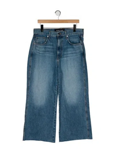 Pre-owned Veronica Beard High-rise Wide Leg Jeans In Blue