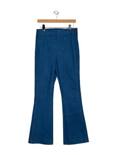 Pre-owned Veronica Beard High-rise Wide Leg Jeans In Blue