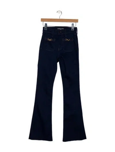 Pre-owned Veronica Beard High-rise Wide Leg Jeans In Blue