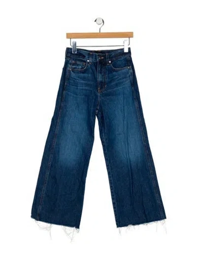 Pre-owned Veronica Beard High-rise Wide Leg Jeans In Blue