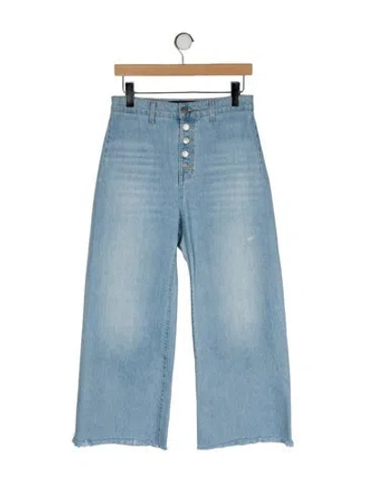 Pre-owned Veronica Beard High-rise Wide Leg Jeans In Blue