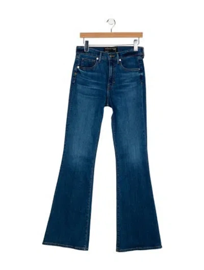 Pre-owned Veronica Beard High-rise Wide Leg Jeans In Blue