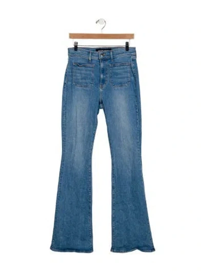 Pre-owned Veronica Beard High-rise Wide Leg Jeans In Blue