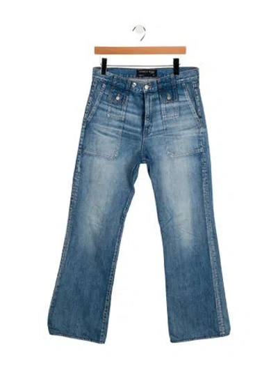 Pre-owned Veronica Beard High-rise Wide Leg Jeans In Blue