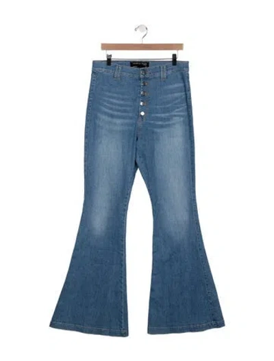 Pre-owned Veronica Beard High-rise Wide Leg Jeans In Blue