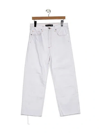 Pre-owned Veronica Beard High-rise Wide Leg Jeans In Blue