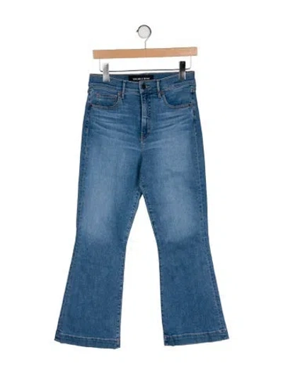 Pre-owned Veronica Beard High-rise Wide Leg Jeans In Blue