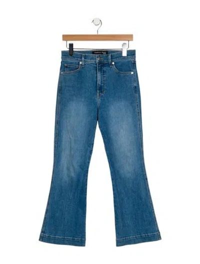 Pre-owned Veronica Beard High-rise Wide Leg Jeans In Blue