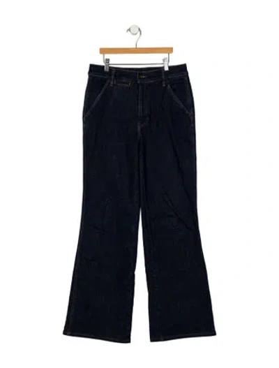Pre-owned Veronica Beard High-rise Wide Leg Jeans In Blue