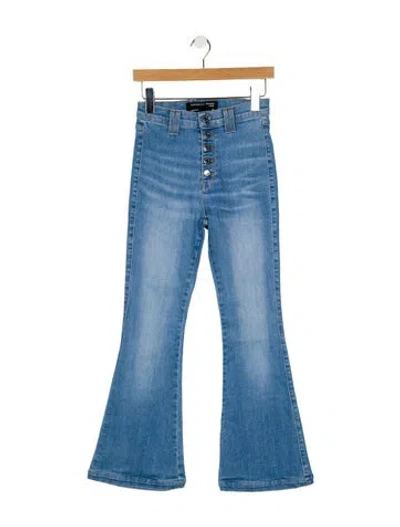 Pre-owned Veronica Beard High-rise Wide Leg Jeans In Blue