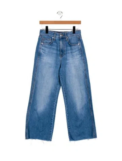 Pre-owned Veronica Beard High-rise Wide Leg Jeans In Blue