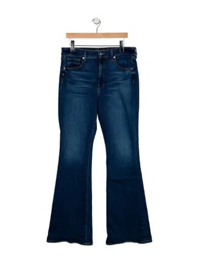 Pre-owned Veronica Beard High-rise Wide Leg Jeans In Blue