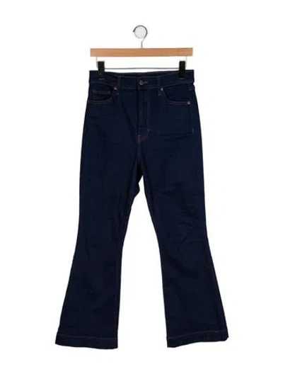 Pre-owned Veronica Beard High-rise Wide Leg Jeans In Blue