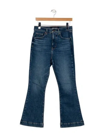 Pre-owned Veronica Beard High-rise Wide Leg Jeans In Blue